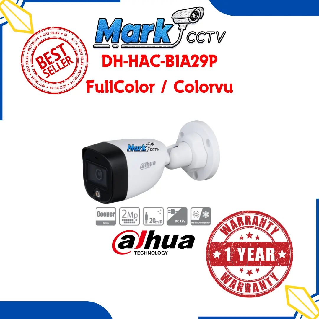 DH-HAC-B1A29P Dahua Kamera CCTV Outdoor 2MP ColorVu